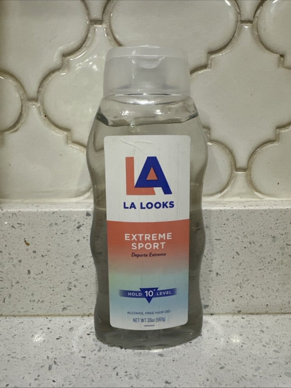 LA Looks Extreme Sport Styling Hair Gel for High-Performance Hold (20 oz) CLEAR